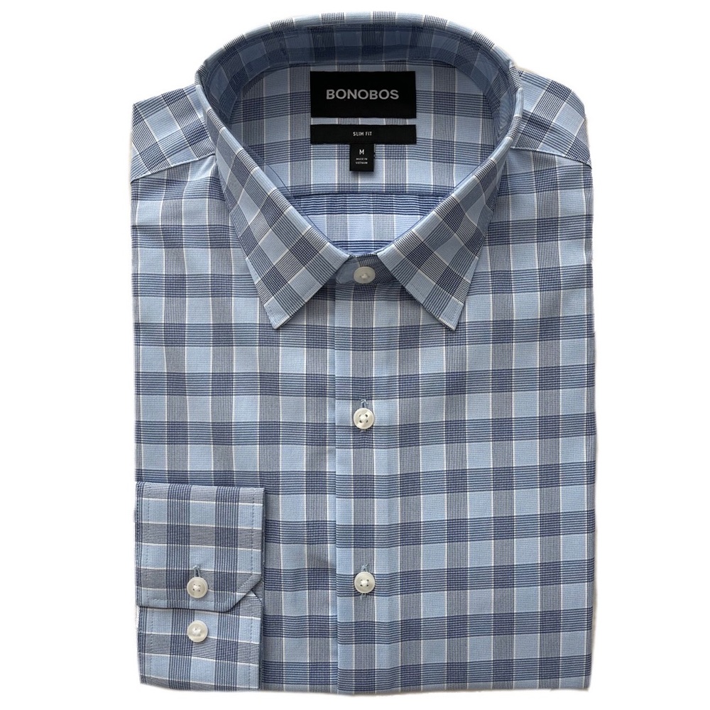 Plaid Slim Fit Long Sleeve Shirt (NEW)